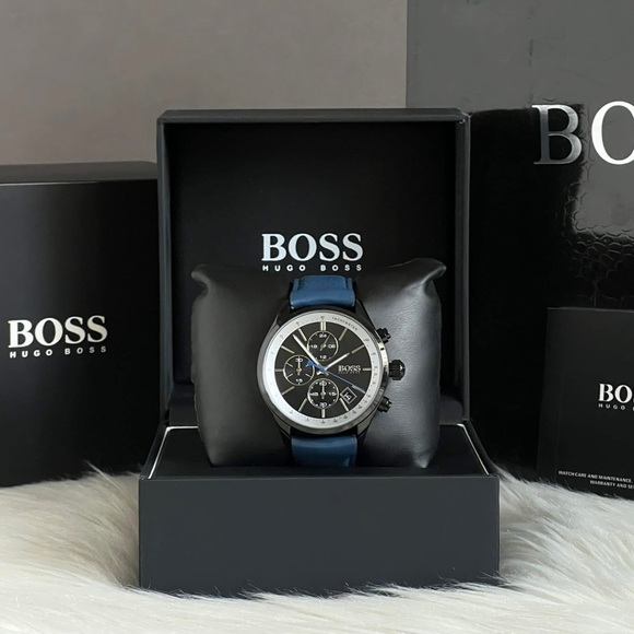 HB1513563 - Hugo Boss Men’s Grand Prix Black Dial Watch - Picture 3 of 13